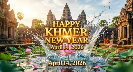 Khmer New Year Wishes Poster 2026 Hd - Free Khmer New Year Wishes Poster 2026 Download