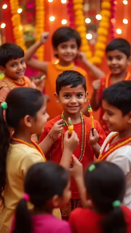 Kids Enjoying Garba Night Celebration - Free Garba Night Download