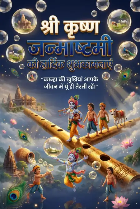 Free Krishna Janmashtami Ki Hardik Shubhkamnaye 2026 Images Image Download