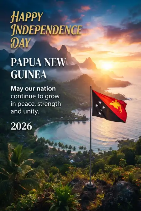 latest papua new guinea independence day wishes 2026 - Papua New Guinea Independence Day 2026