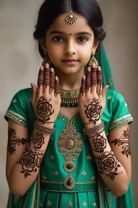 Latest Teej Mehndi Design 2025 With Floral Pattern - Free Latest Teej Mehndi Design 2025 Download