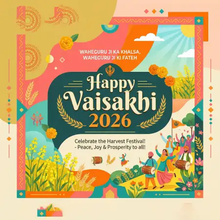 Latest Vaisakhi 2026 Wishes For Instagram - Free Happy Vaisakhi 2026 Download