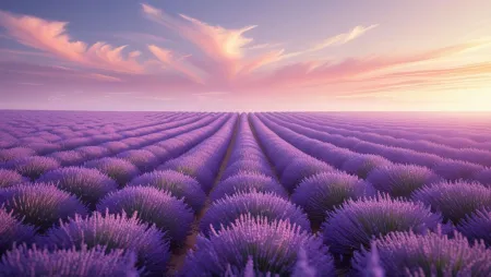 Lavender Field Flower Wallpaper Images In High Resolution - Free Related Wallpaper Image Of Flowers Image