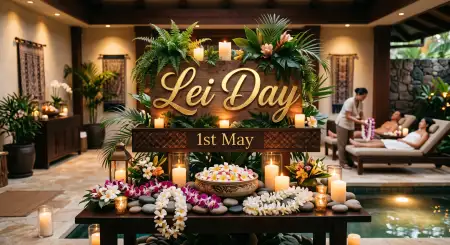 Lei Day 2026 Beach Theme Design - Free Lei Day 2026 Download