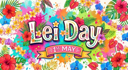 Lei Day 2026 Creative Wallpaper - Free Lei Day 2026 Download