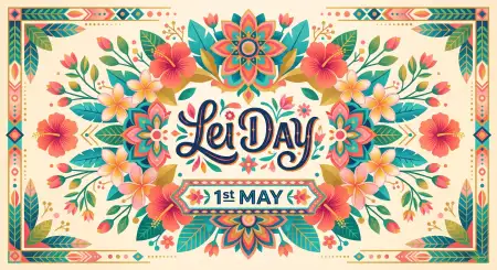 Lei Day 2026 Event Flyer Template - Free Lei Day 2026 Download