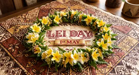 Lei Day 2026 Floral Wreath Png - Free Lei Day 2026 Download