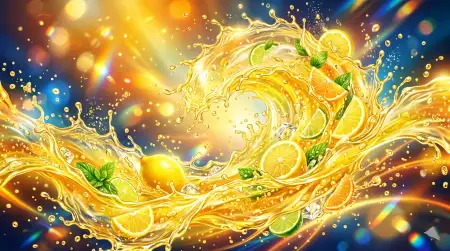 Lemon Juice Drink Splash Wallpaper - Free Lemon Juice Background Download