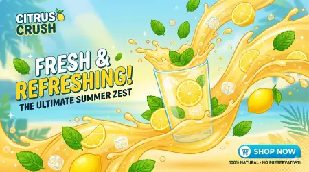 Lemon Juice Fresh Summer Background - Free Lemon Juice Background Download