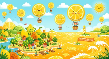 Lemon Juice Vector Background Illustration - Free Lemon Juice Background Download