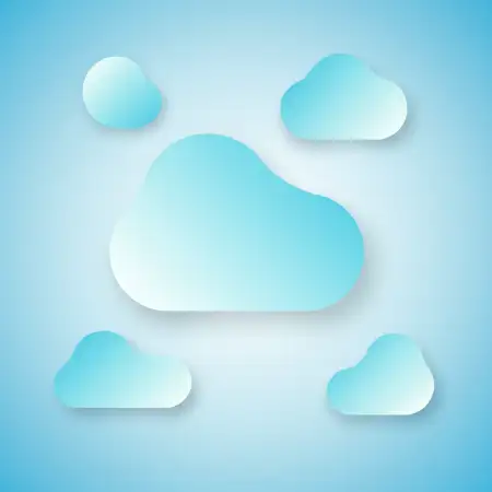 light blue background with blur