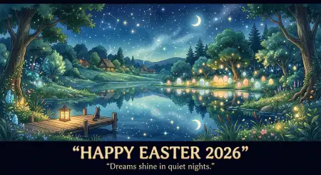 Free Light Hearted Easter 2026 Greetings Image Download