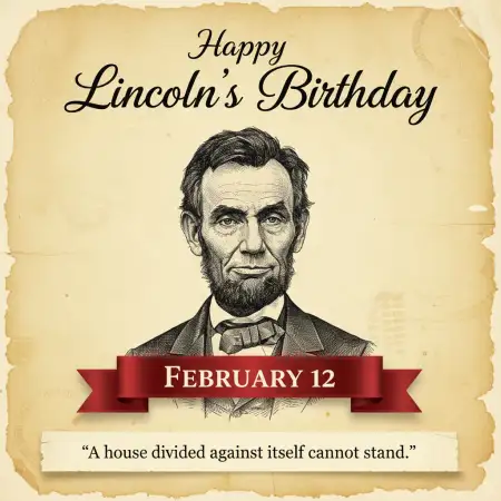 Lincolns Birthday Facebook Status Quotes - Free Happy Lincolns Birthday Download