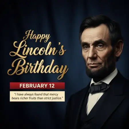 Lincolns Birthday Famous Speeches Quotes - Free Happy Lincolns Birthday Download