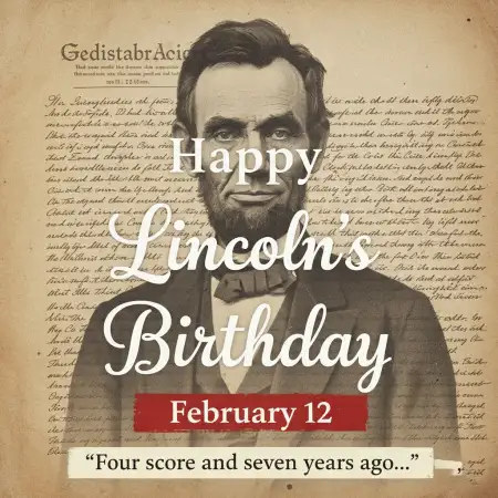 Lincolns Birthday Historical Facts - Free Happy Lincolns Birthday Download