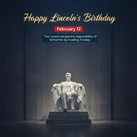 Lincolns Birthday National Hero Tribute - Free Happy Lincolns Birthday Download