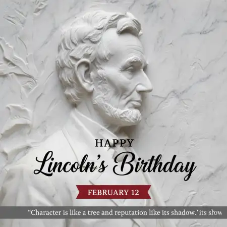 Lincolns Birthday Social Media Graphics - Free Happy Lincolns Birthday Download