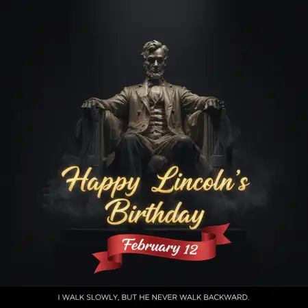 Lincolns Birthday Social Media Post - Free Happy Lincolns Birthday Download