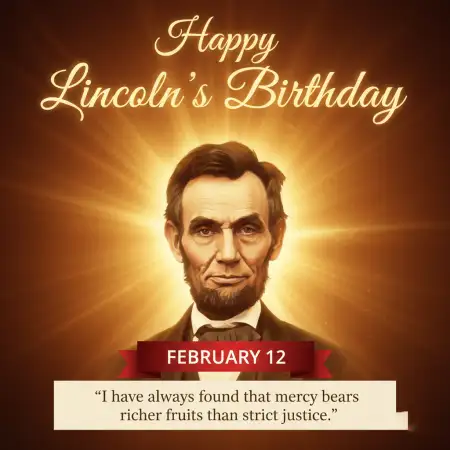 Lincolns Birthday Speech Quotes - Free Happy Lincolns Birthday Download