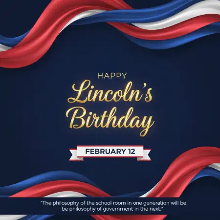 Lincolns Birthday Usa Patriotic Theme - Free Happy Lincolns Birthday Download