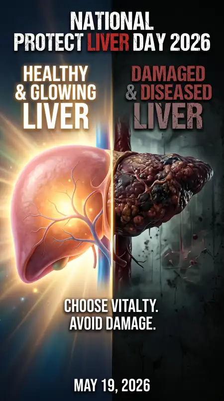 Liver Awareness Creative Captions - Free National Protect Liver Day 2026 Download