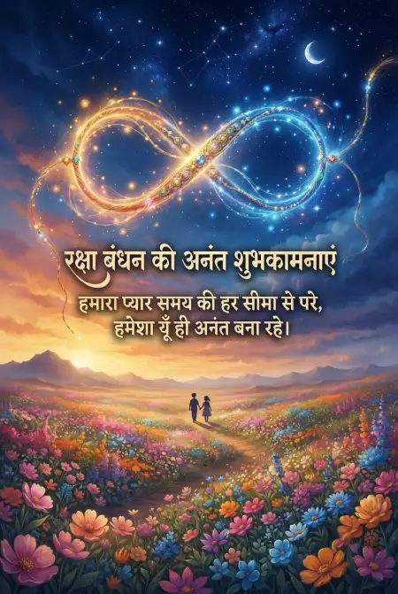 Long Distance Brother Raksha Bandhan Emotional Wishes Hindi Image - Free Raksha Bandhan Ki Shubhkamnaye In Hindi Download