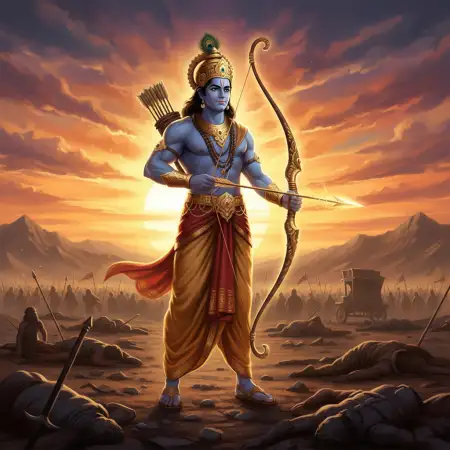 Lord Rama Colorful Background Hd - Free Rama Background Download