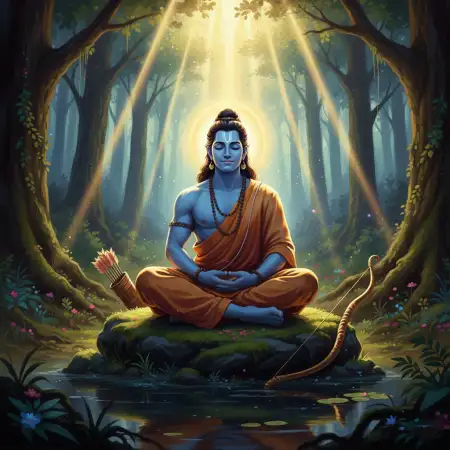 Lord Rama Divine Aura Background Hd - Free Rama Background Download