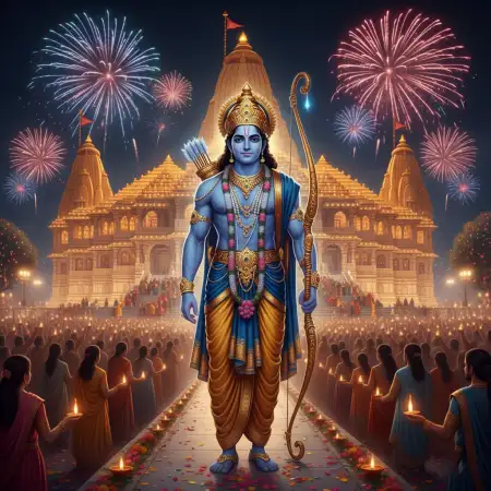 Lord Rama In Ayodhya Background Hd - Free Rama Background Download