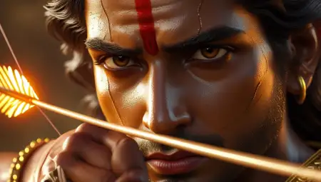 Lord Rama Killing Ravana With Bow And Arrow - Free Lord Rama With Bow And Arrow Download