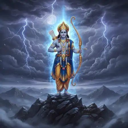 Lord Rama Poster Background For Printing - Free Rama Background Download