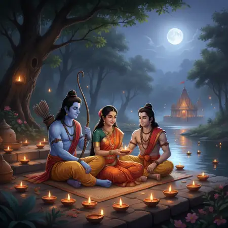 Lord Rama Ramayan Background Illustration - Free Rama Background Download