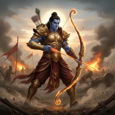Lord Rama Sky Background With Clouds - Free Rama Background Download