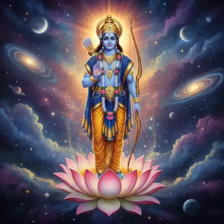 Lord Rama Standing Pose Background Hd - Free Rama Background Download