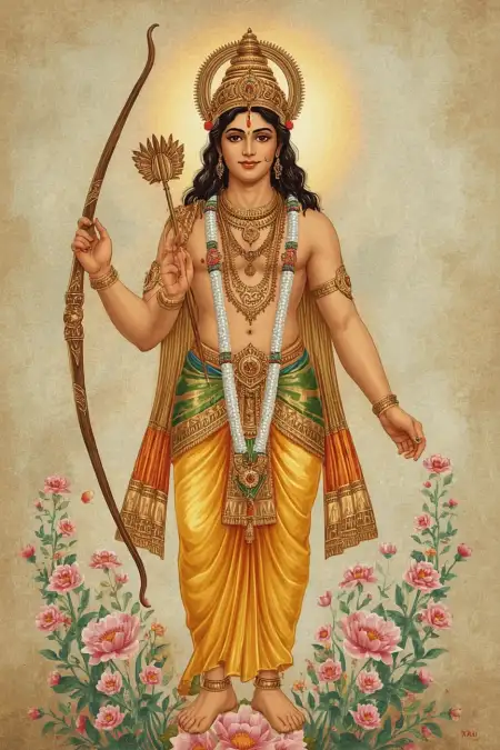 Lord Rama With Bow And Arrow Clipart PNG - Free Lord Rama With Bow And Arrow Download