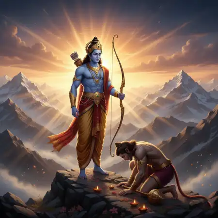 Lord Rama With Bow Background Transparent - Free Rama Background Download