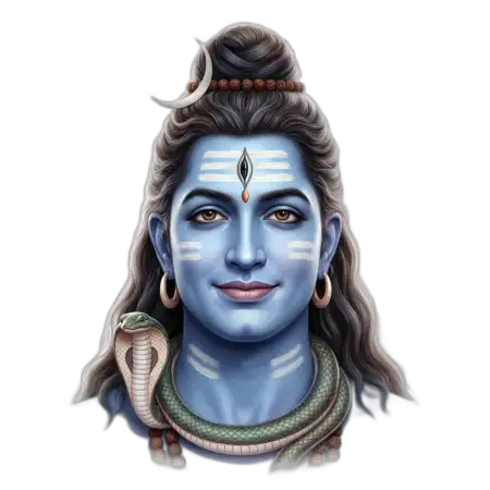 Lord Shiva Png Portrait Style - Free Lord Shiva Png Download