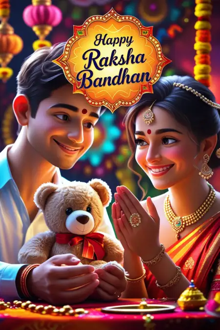 Love Filled Rakhi Wishes For Sister - Free Raksha Bandhan Wishes For Sister Download