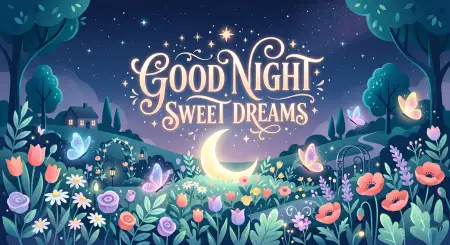 Free Lovely Good Night Sweet Dreams Quotes Image Download