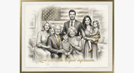 Luxury Family Celebration Illustration - Free American Parents Day 2026 Download