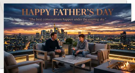 Free Luxury Fathers Day Greeting Card Image Download