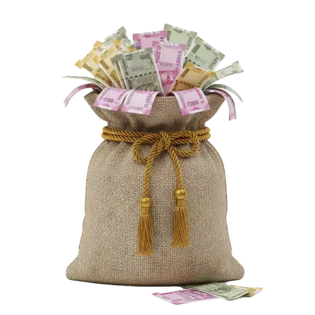 Free Luxury Gold Money Bag Png No Background PNG Image Download