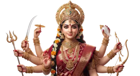 maa durga divine face png high resolution