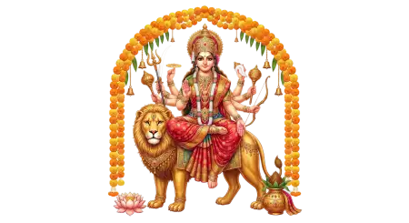 maa durga face png transparent background