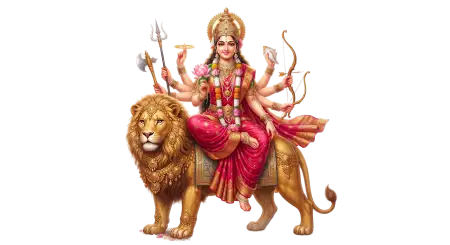 maa durga traditional bengali style png