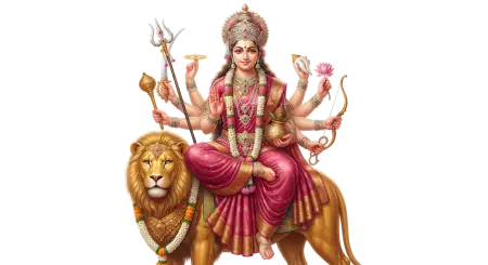 maa skandamata with baby kartikeya png