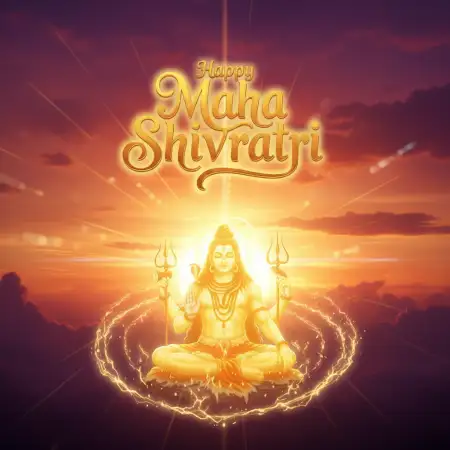Maha Shivratri Wishes Square Post Design - Free Maha Shivratri Wishes Download