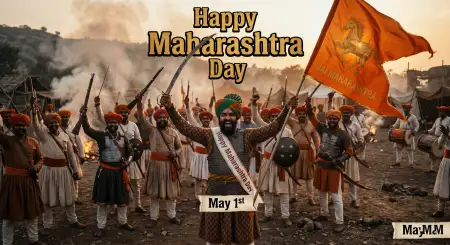 Maharashtra Day 2026 Creative Design Images Download - Free Happy Maharashtra Day 2026 Download