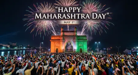 Maharashtra Day 2026 Festival Greeting Background Hd - Free Happy Maharashtra Day 2026 Download