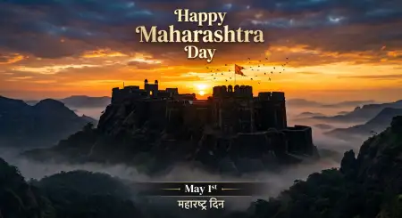 Maharashtra Day 2026 Greetings Card Download Free - Free Happy Maharashtra Day 2026 Download